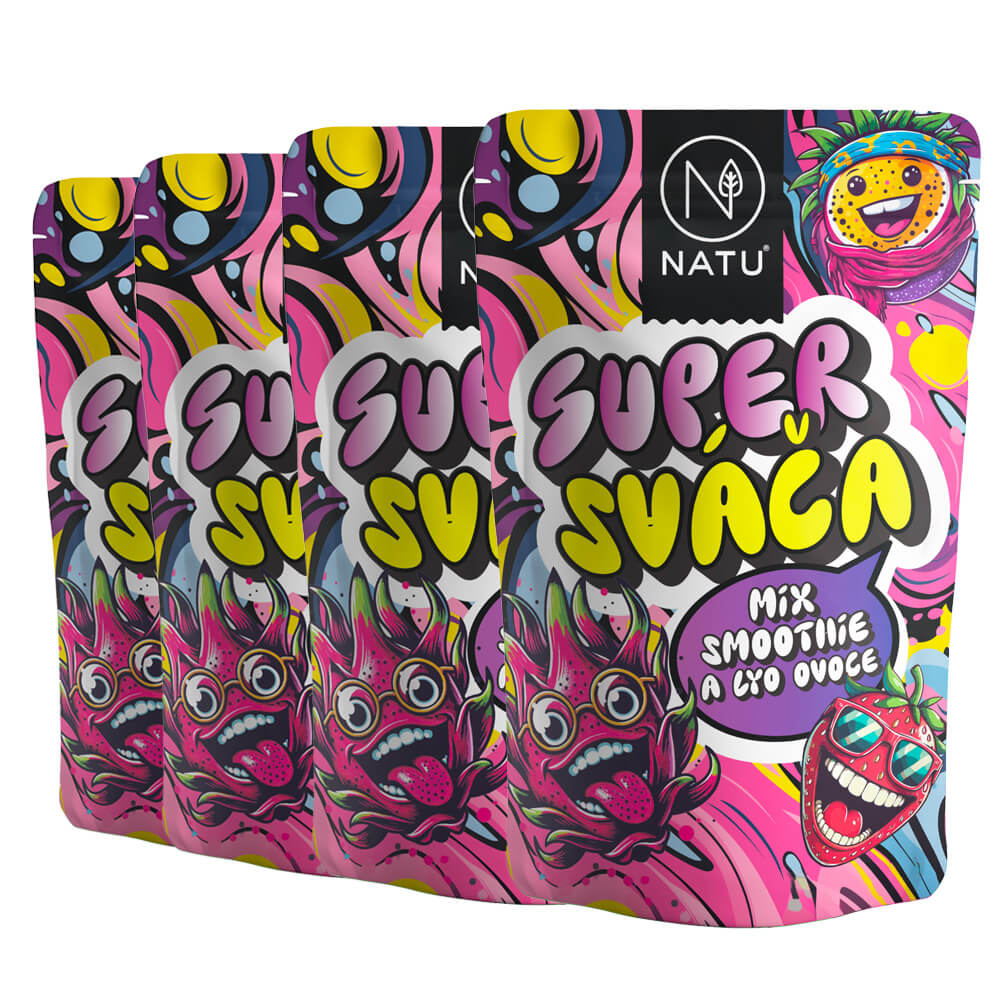 Levně NATU Super Sváča mix smoothie a lyo ovoce 4x21g