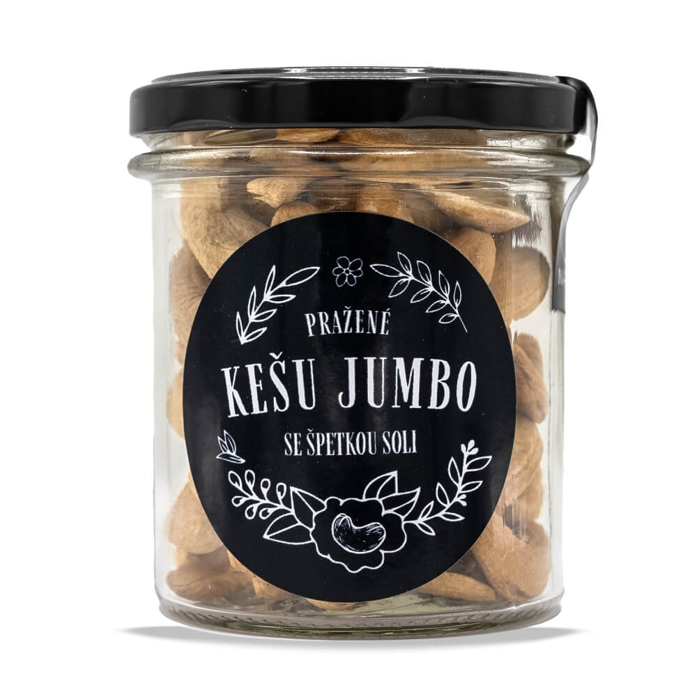 NATU Pražené kešu jumbo se špetkou soli 170g