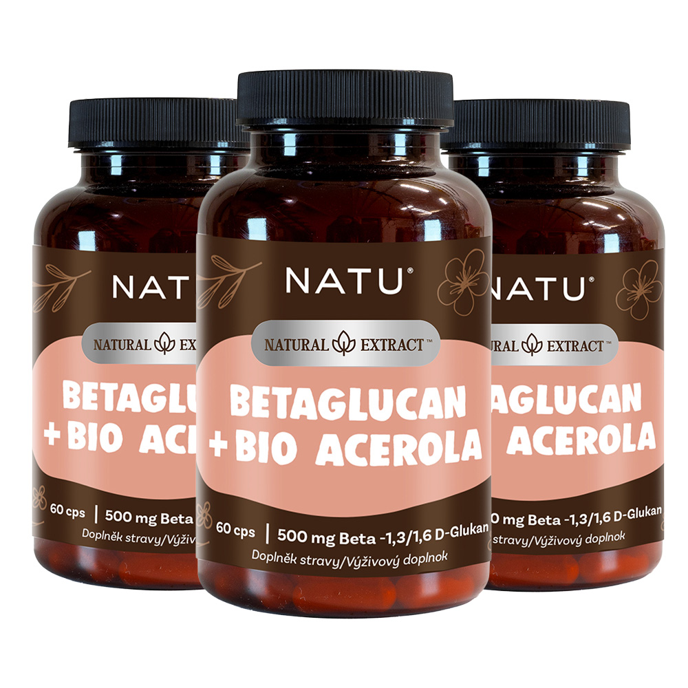 Levně 2+1 BetaGlukan 500 mg s BIO acerolou 60 kapslí