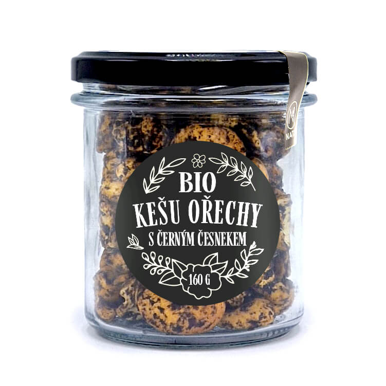BIO kešu ořechy s černým česnekem — náhled 3