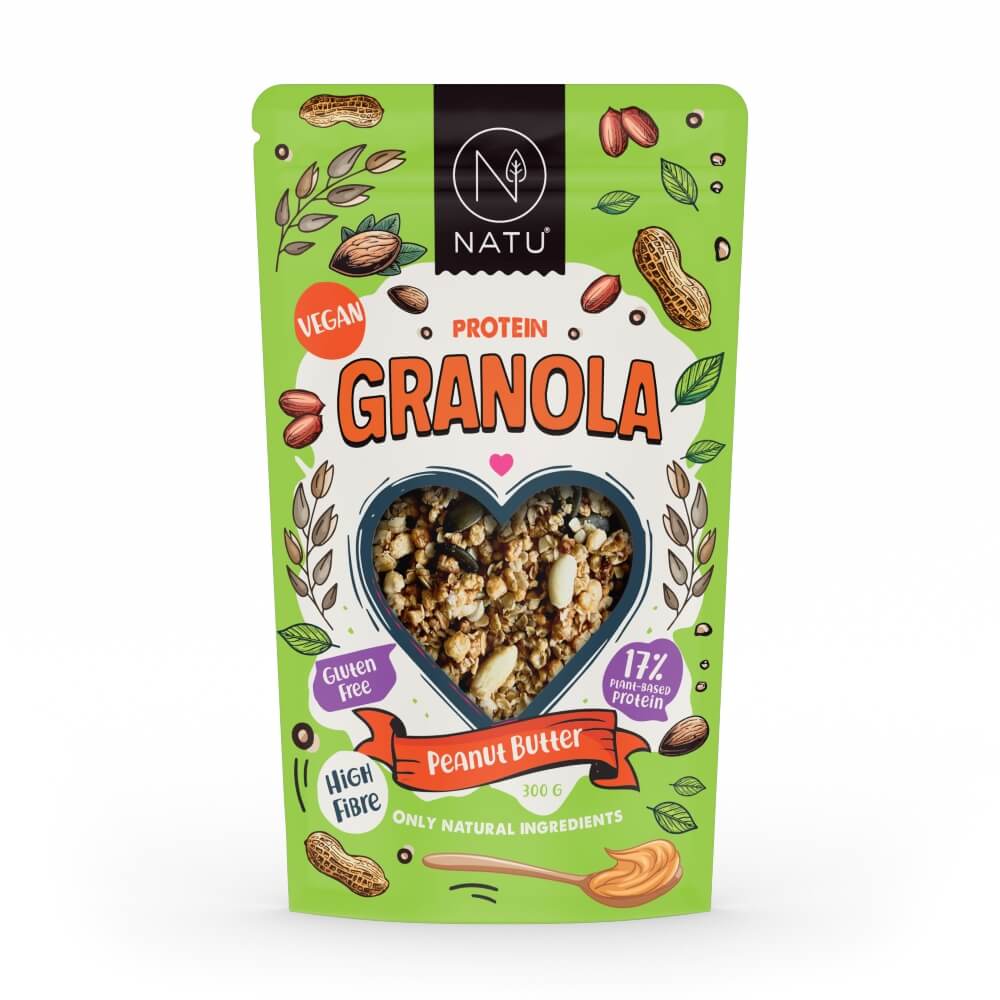 NATU Protein Granola s arašídovým máslem 300g