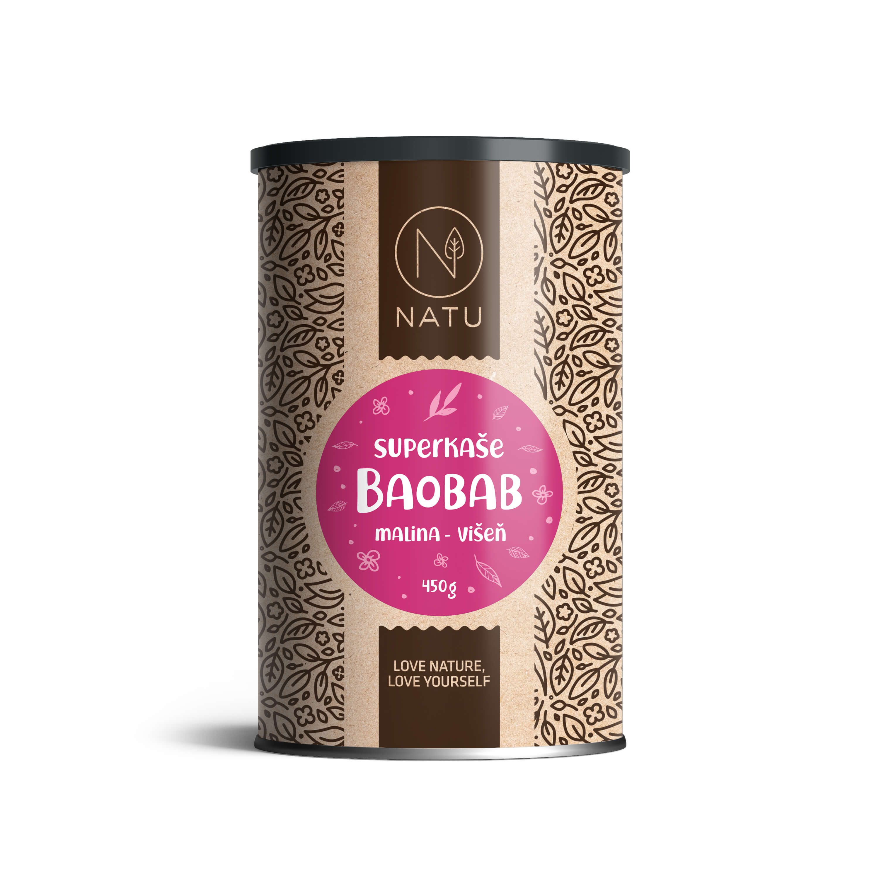 Superkaše BAOBAB s malinami a višněmi 450g