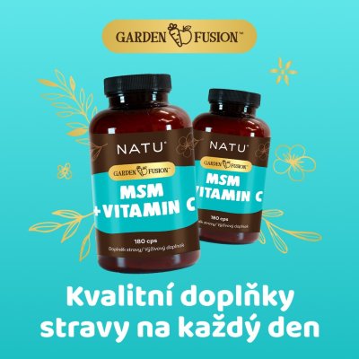 Garden Fusion MSM 1500 mg s vitaminem C 180 kapslí