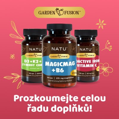 Garden Fusion Bioaktivní železo 20 mg s vitaminem C a piperinem 90 kapslí