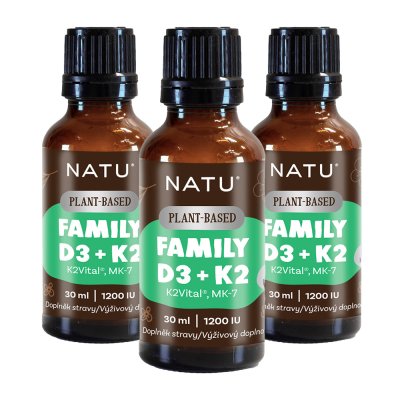 2+1 Family Vitamin D3+K2 (MK-7) vegan 30 ml