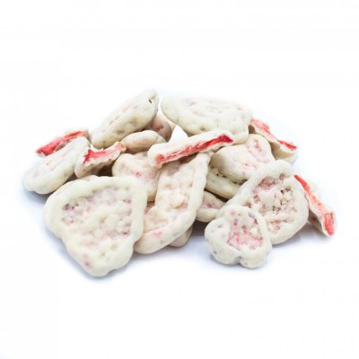 CHOCS Jahody plátky v 30% bílé čokoládě 80g