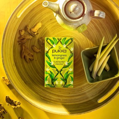Pukka ajurvédský BIO čaj - Lemongrass & Ginger 20 x 1,8g