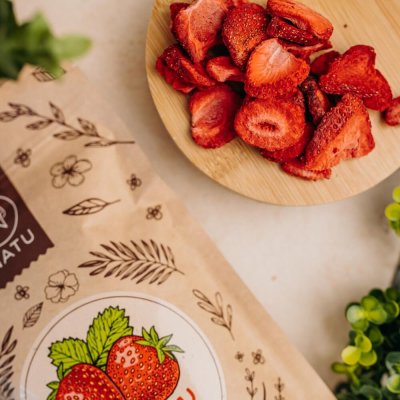 Lyofilizované jahody plátky 3x45g