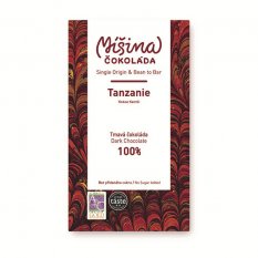 Míšina čokoláda Hořká 100% Tanzanie 50g