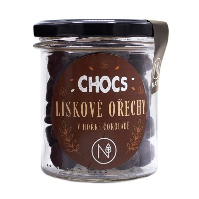 CHOCS Hazelnuts in 60% Dark Chocolate 180g