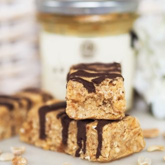 Arašídové proteinové tyčinky s čokoládou