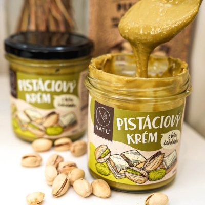 Pistáciový krém s bílou čokoládou 300g