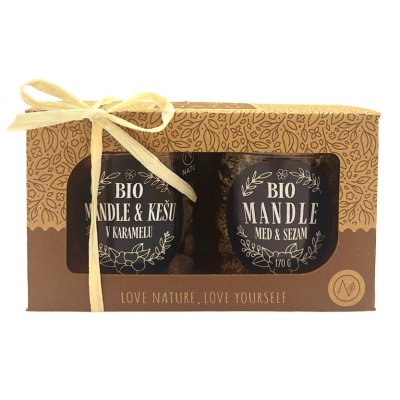 Dárkový set BIO mandle a kešu sweet