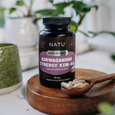 2+1 Ashwagandha extrakt KSM-66 (5% withanolidů) s piperinem 90 kapslí