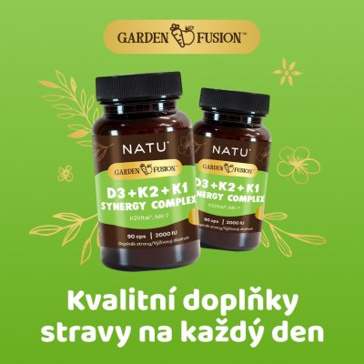 Garden Fusion Vitamin D3+K2+K1 Synergy Complex 2000 IU 90 kapslí