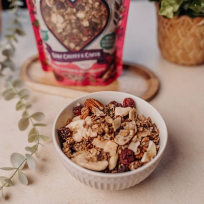 Granola Višeň a karob 350g