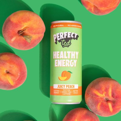 Healthy Matcha Energy Drink Juicy Peach 250ml