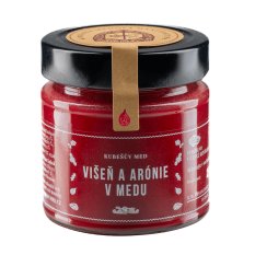 Kubešův med pastovaný s višní a aronií 250g