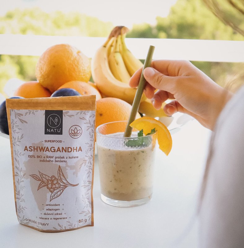 Krémové smoothie s ashwagandhou