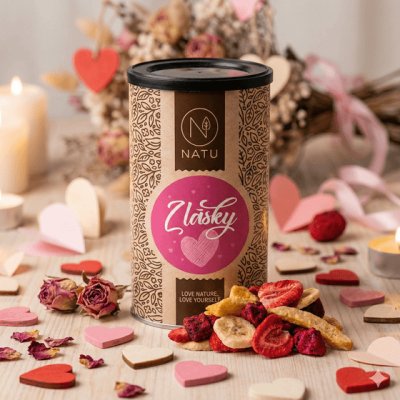 Tubus plný sladkého ovoce - design dle výběru 85g - Motiv: S tebou mě baví svět 85g