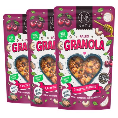 Paleo Granola Cherry and Almond 3x350g