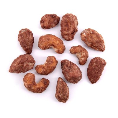 Mandle a kešu ořechy v karamelu BIO 160g