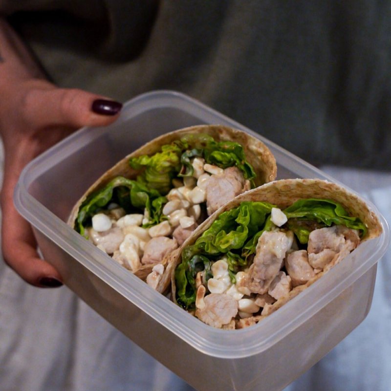 Protein Caesar wrap