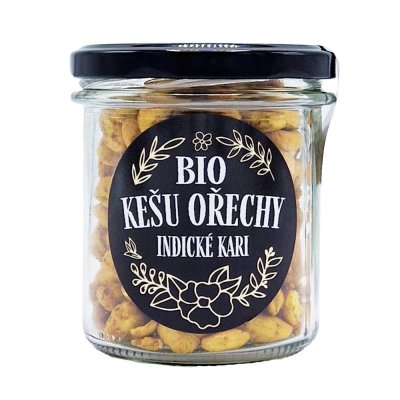 Kešu ořechy s indickým kari BIO 150g