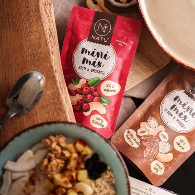 Mini mix kešu a brusinky 80g