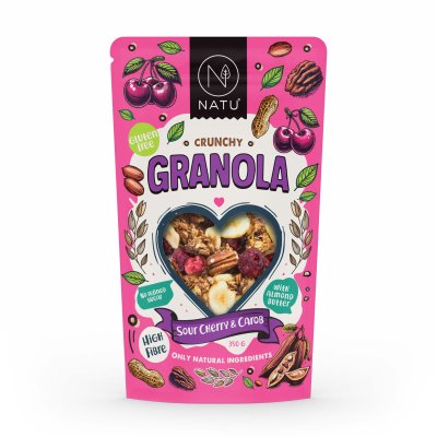 Granola Višeň a karob 350g
