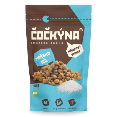 Čočkýna příchuť mořská sůl BIO 100g