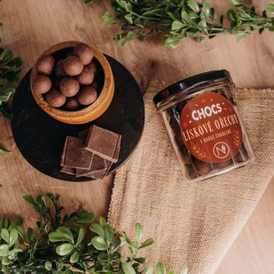 CHOCS Hazelnuts in 60% Dark Chocolate 180g