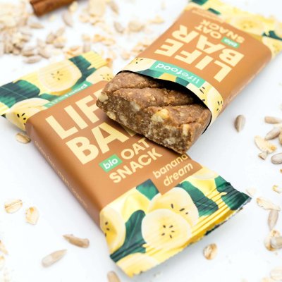 Organic Lifebar Oat Snack Banana Dream 40g
