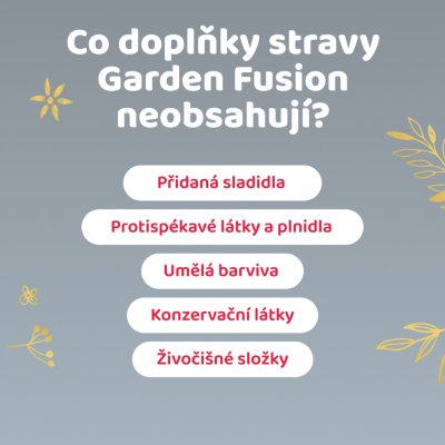 2+1 Garden Fusion Bioaktivní zinek 15 mg, selen, extrakt ze zeleného čaje 90 kapslí
