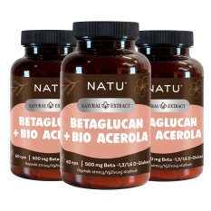 2+1 BetaGlukan 500 mg s BIO acerolou 60 kapslí