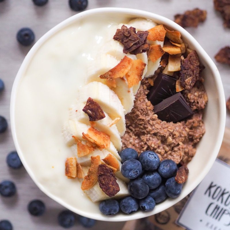 Brownie overnight oats