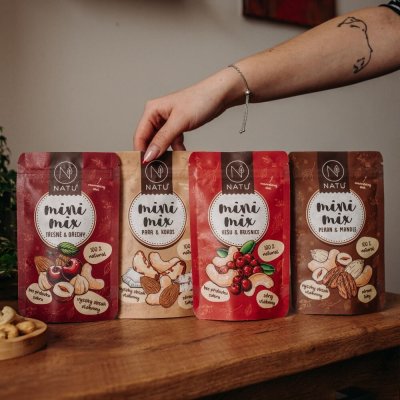 Mini mix kešu a brusinky 80g