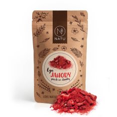 Lyofilizované jahody prach se zlomky 80g