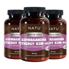 2+1 Ashwagandha extrakt KSM-66 (5% withanolidů) s piperinem 90 kapslí