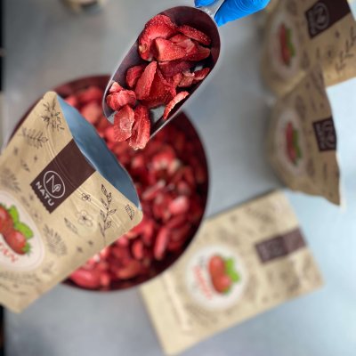 Lyofilizované jahody plátky 3x45g