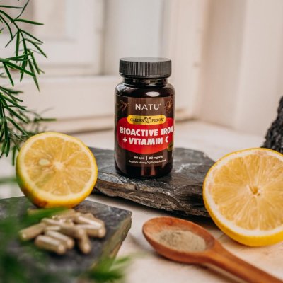 Garden Fusion Bioaktivní železo 20 mg s vitaminem C a piperinem 90 kapslí