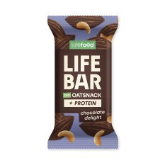 Organic Lifebar Oat Snack Protein Chocolate Delight 40g