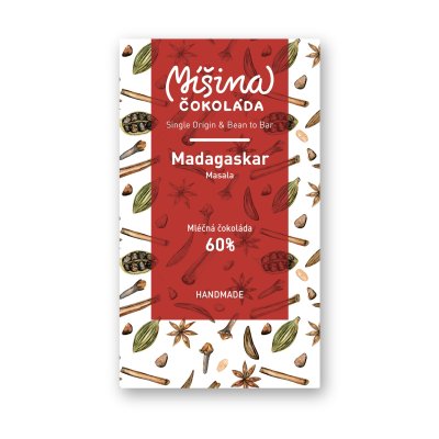 Míšina čokoláda Mléčná 60% Madagaskar hřejivá 50g