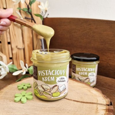Pistáciový krém s bílou čokoládou 300g