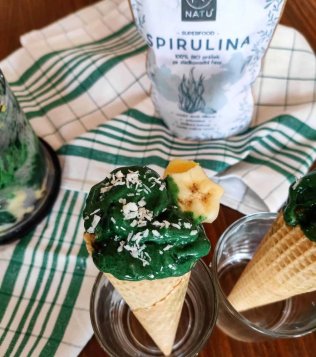 Hulk zmrzlina se spirulinou