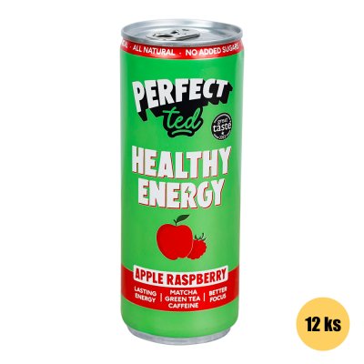 Healthy Matcha Energy Drink jablko a malina 12x250ml