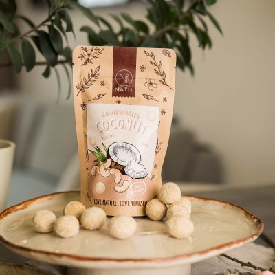 Kokosové kuličky s kešu krémem 70g