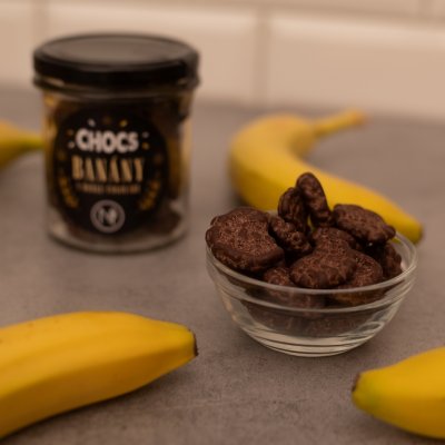 CHOCS Banány v 60% hořké čokoládě 110g