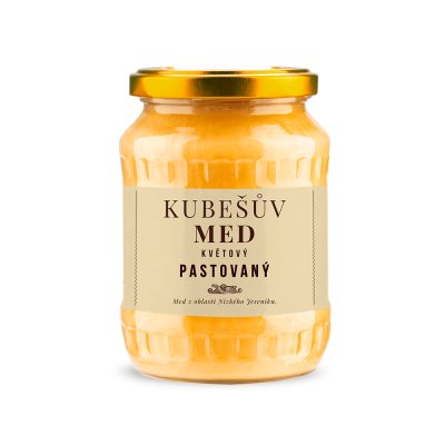 Kubešův med květový pastovaný 480g