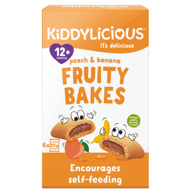 Kiddylicious koláčky broskvovo-banánové 6x22g